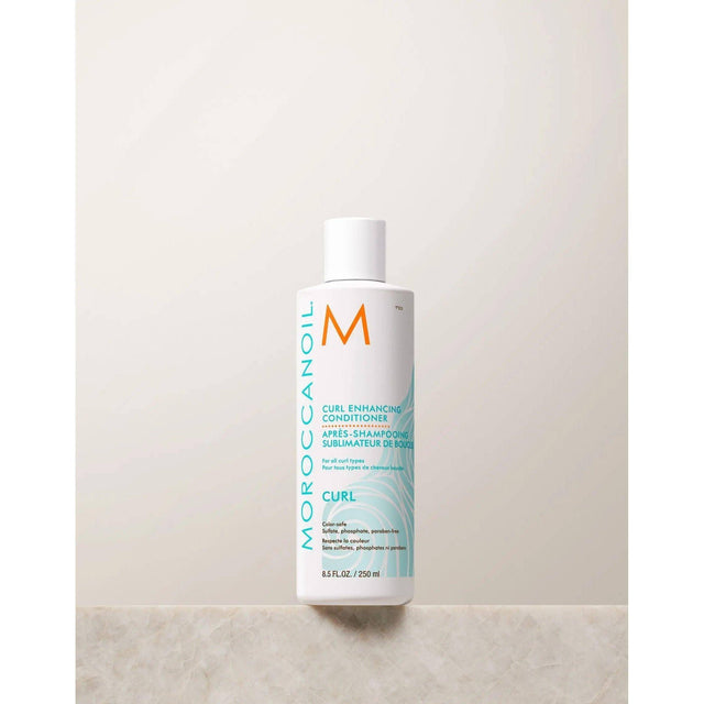 Moroccanoil Curl Enhancing Conditioner bottle with argan oil for soft, defined curls