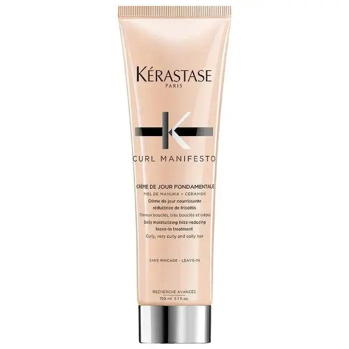 Curl Manifesto Crème De Jour Fondamentale Hair Cream for curly and coily hair; hydrating leave-in with anti-frizz benefits.