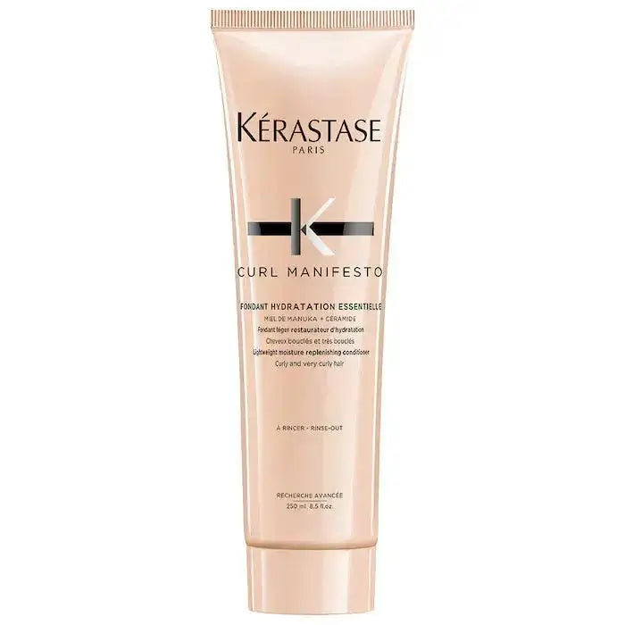 Kérastase Curl Manifesto Fondant Hydration Essentielle hydrating conditioner for curly and wavy hair, 250ml tube.