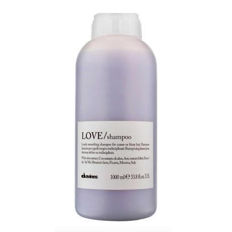 Davines Essential Haircare LOVE Smoothing Shampoo Liter for frizzy hair, 1000ml bottle