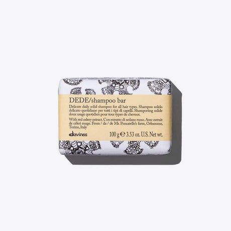 Dede Shampoo Bar - Eco-friendly solid shampoo for clean, hydrated hair and scalp, promoting sustainable hair care solutions.