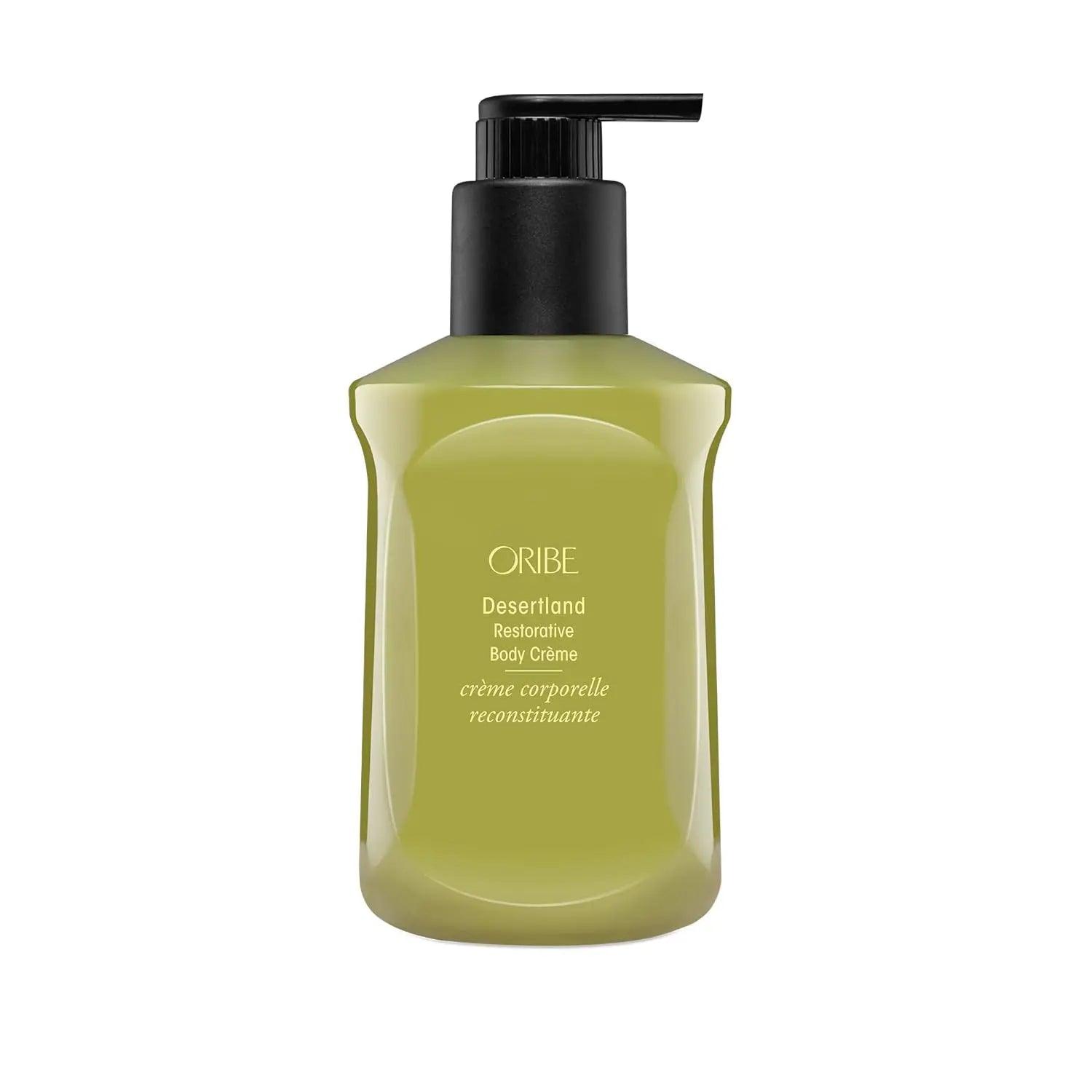 ORIBE Desertland Restorative Body Crème 300ml bottle with pump, featuring signature Côte d’Azur fragrance.