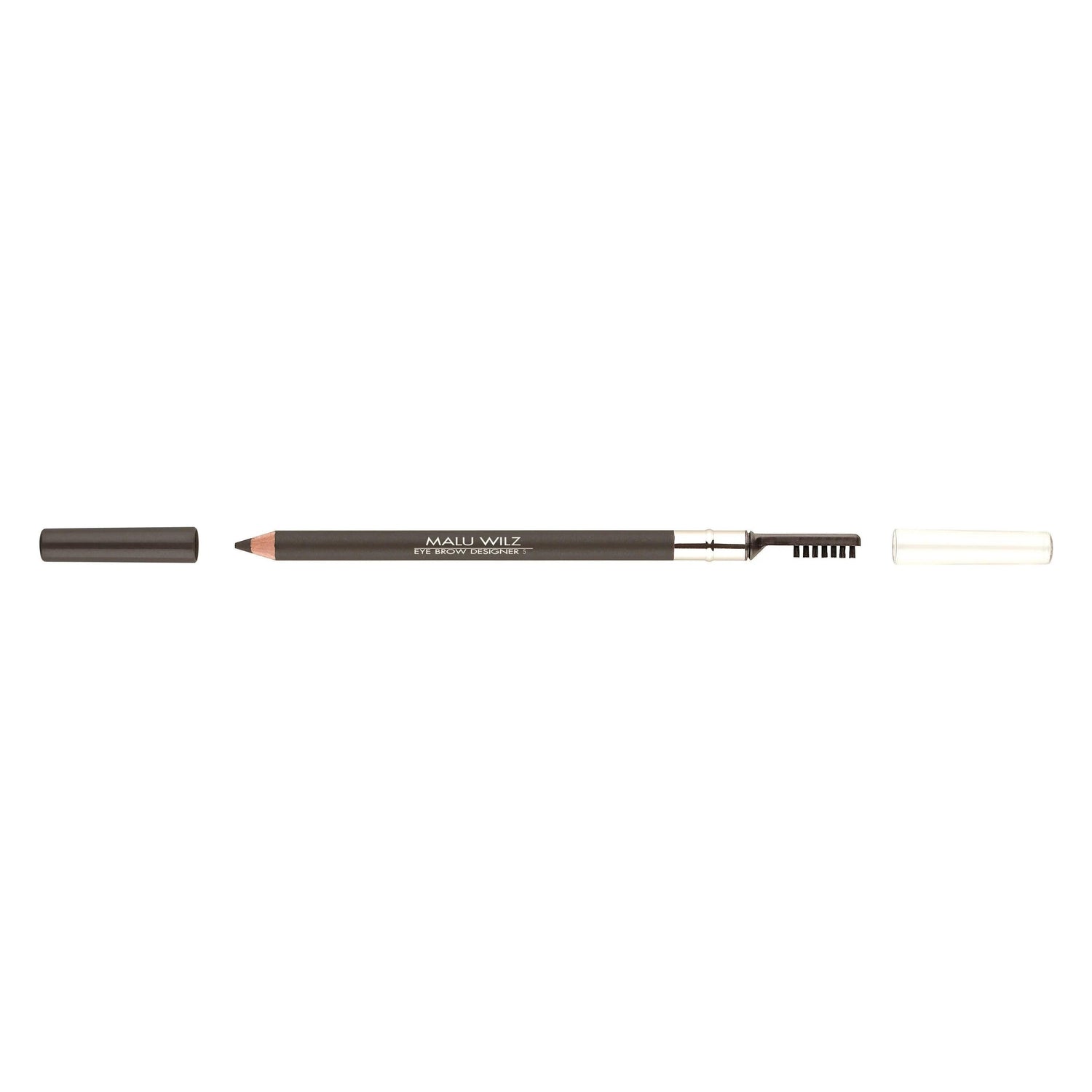 Malu Wilz Designer Eyebrow Pencil for defined, well-groomed eyebrows with natural matte finish.