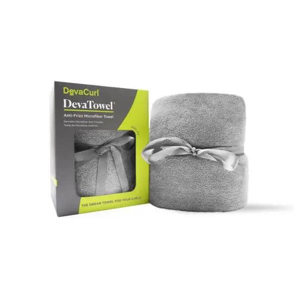 DevaTowel microfiber towel for curls, reduces frizz, enhances curl definition, dimensions 39" x 20".