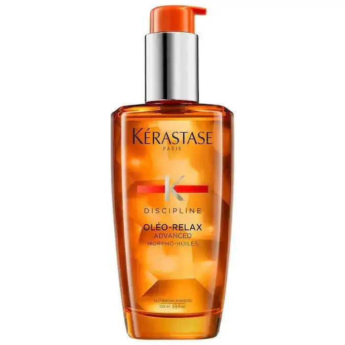 Kérastase Discipline Oléo-Relax Control-In-Motion Oil bottle for frizzy, unruly hair control and smoothing, 100ml.