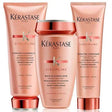 Kerastase Discipline Unruly Hair Set with shampoo, conditioner, and heat protector for smooth, frizz-free hair care.