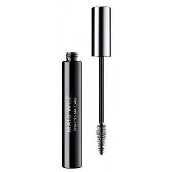 Malu Wilz Diva Eyes Noir Mascara 12ml with brush, enhances lashes with dramatic volume and deep black color for an alluring look.