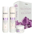 Goldwell Dualsenses Blondes & Highlights Trio Set with Shampoo, Conditioner, and Treatment for Blonde Hair Care.