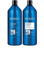 Redken Duo Liters - Extreme Shampoo & Conditioner set for strengthening and repairing damaged hair, suitable for all hair types.