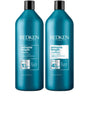 Redken Duo Liters Extreme Length Shampoo & Conditioner set for longer stronger hair, suitable for all hair types and textures.