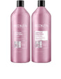 Redken Duo Liters Volume Injection Shampoo and Conditioner set for boosting volume and fullness in all hair types and textures.