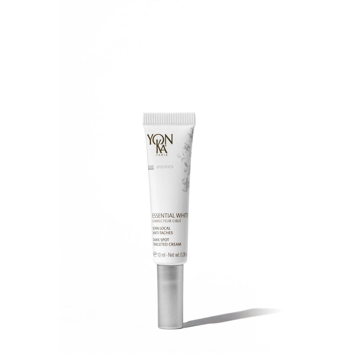 Yonka Essential White Correcteur Cible skincare tube for dark spots and even skin tone.