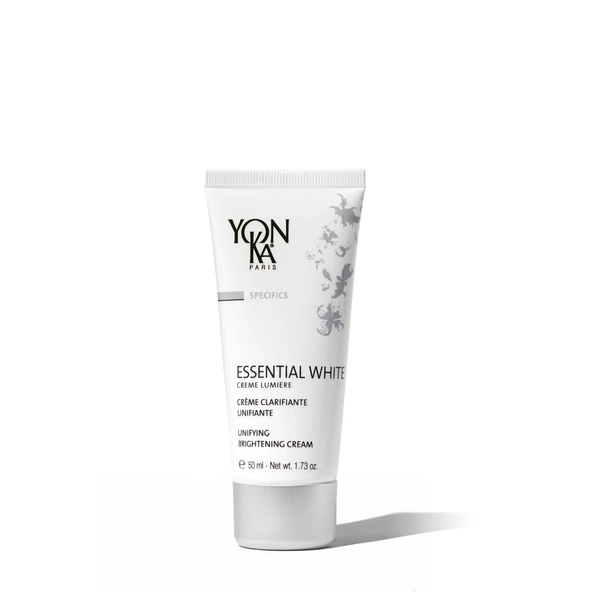 Yonka Essential White Creme Lumiere brightening moisturizer for even skin tone and glowing complexion, suitable for all skin types.