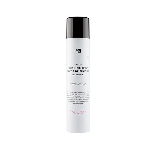 Express Dry Finishing Spray bottle with 360 Flip technology, vegan, paraben-free, gluten-free, and color-safe for flexible all-day hold.