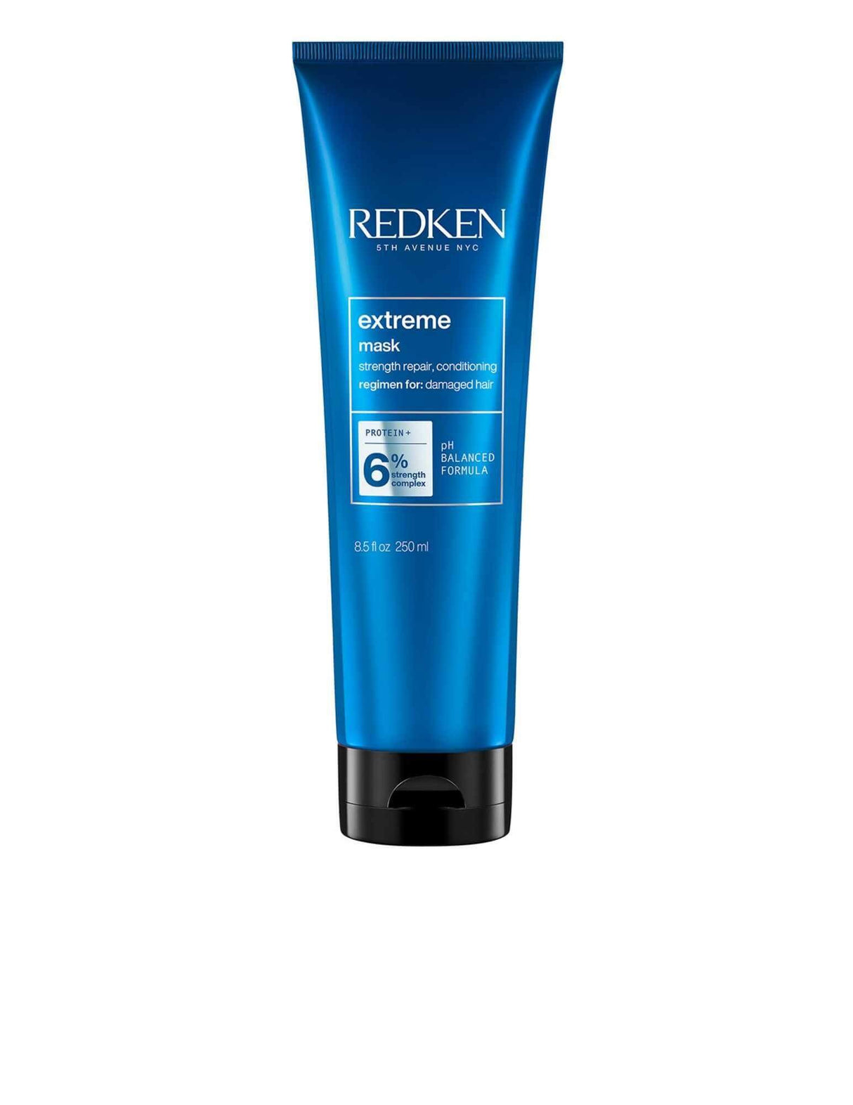 Redken Extreme Mask deep conditioning treatment for strengthening and restoring damaged hair, suitable for all hair types and textures.