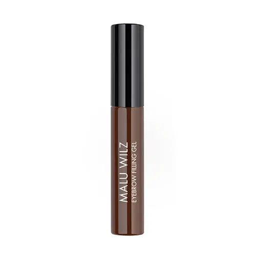 Malu Wilz Eyebrow Filling Gel 8ml for natural and voluminous brows, shown in a sleek, stylish tube.