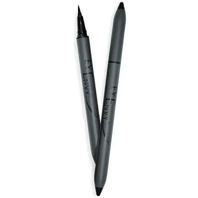 Eyedefine by Eyenvy® black liquid eyeliner with ergonomic design, offers water-resistant precision application, 0.70ml size.