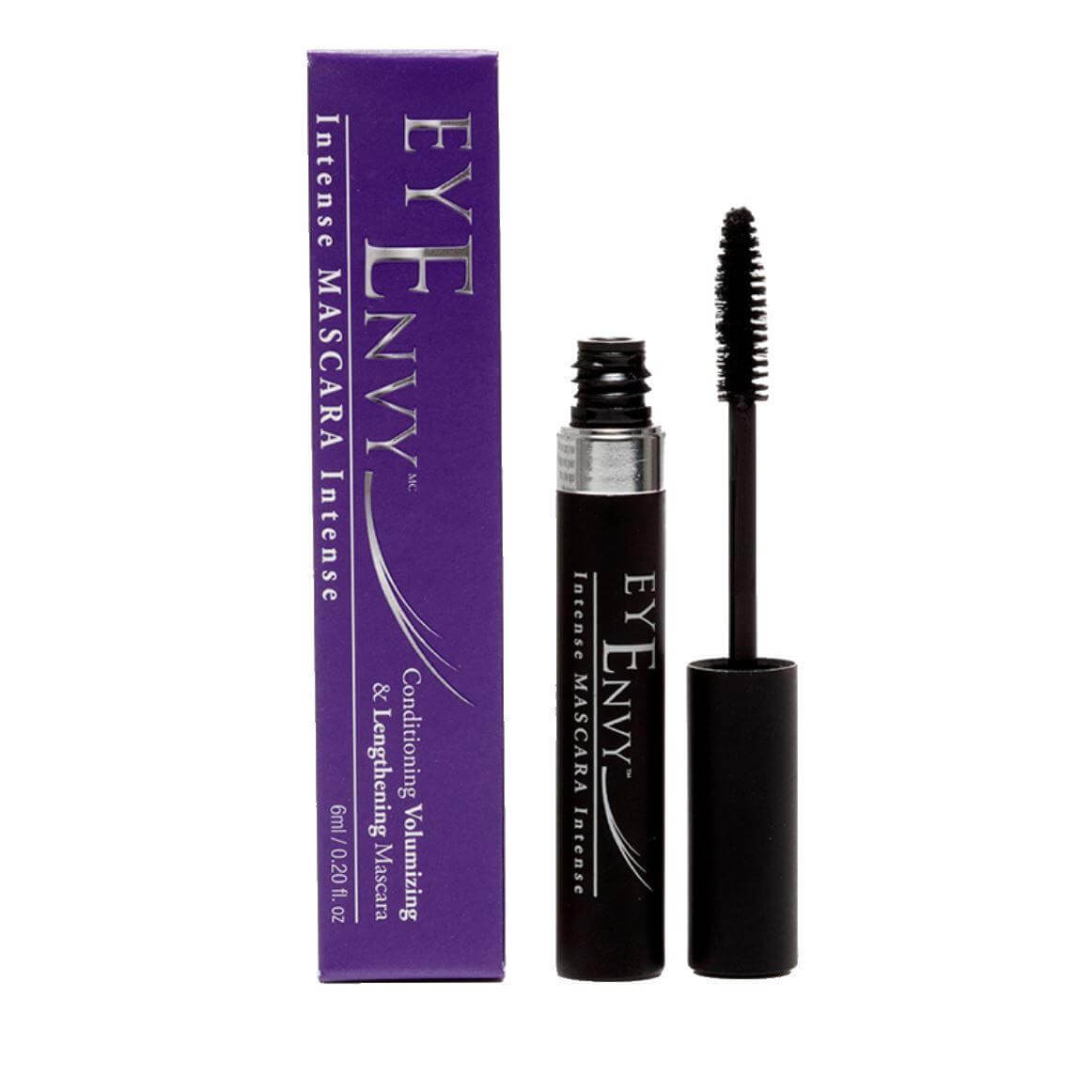 EyEnvy Define Mascara with brush applicator, designed for voluminous, long-lasting lashes. Water-resistant and ophthalmologically tested.
