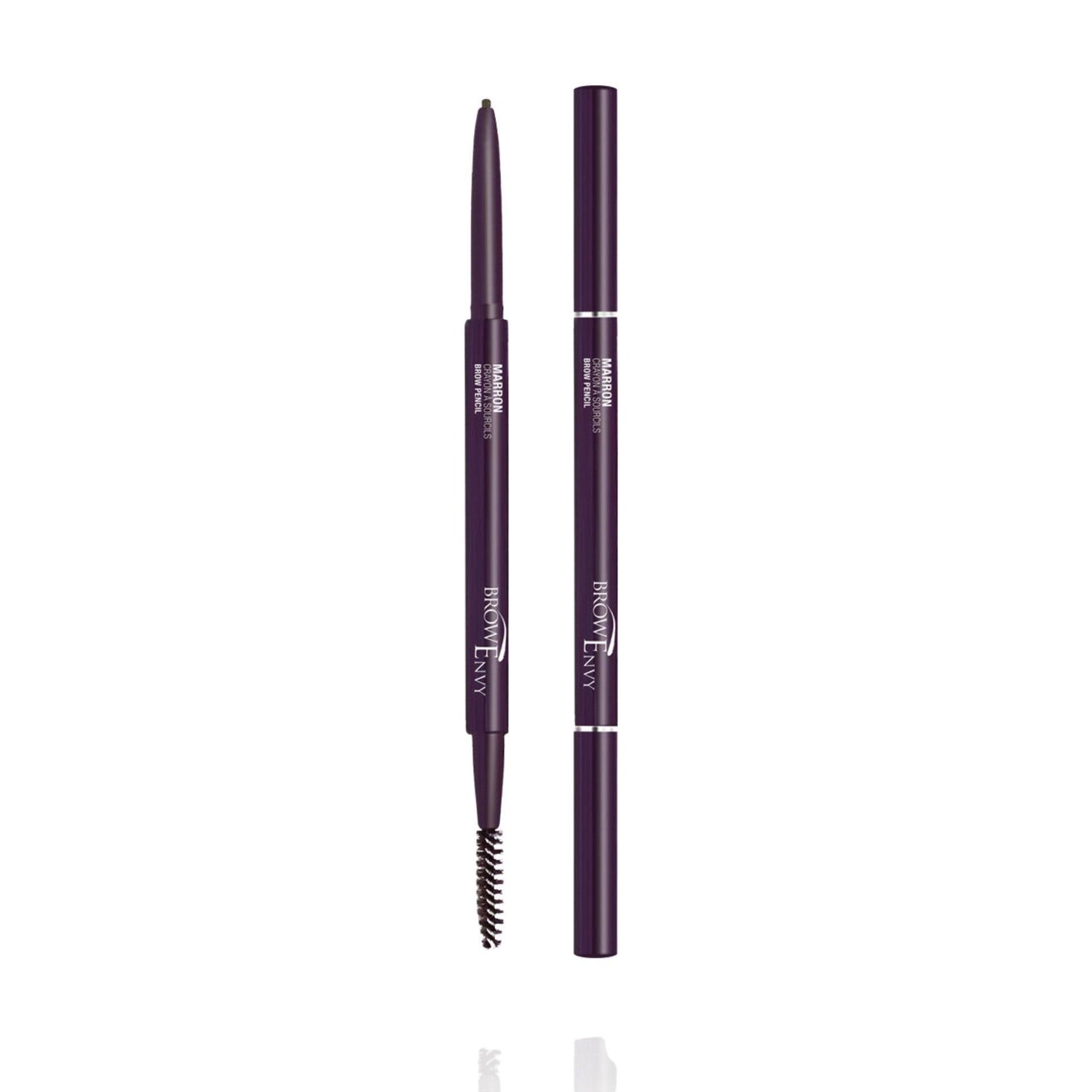 Eyenvy Browenvy Pencil with 1.2mm precision tip for defined, smudge-proof brows. Water-resistant and easy to use for full-looking eyebrows.
