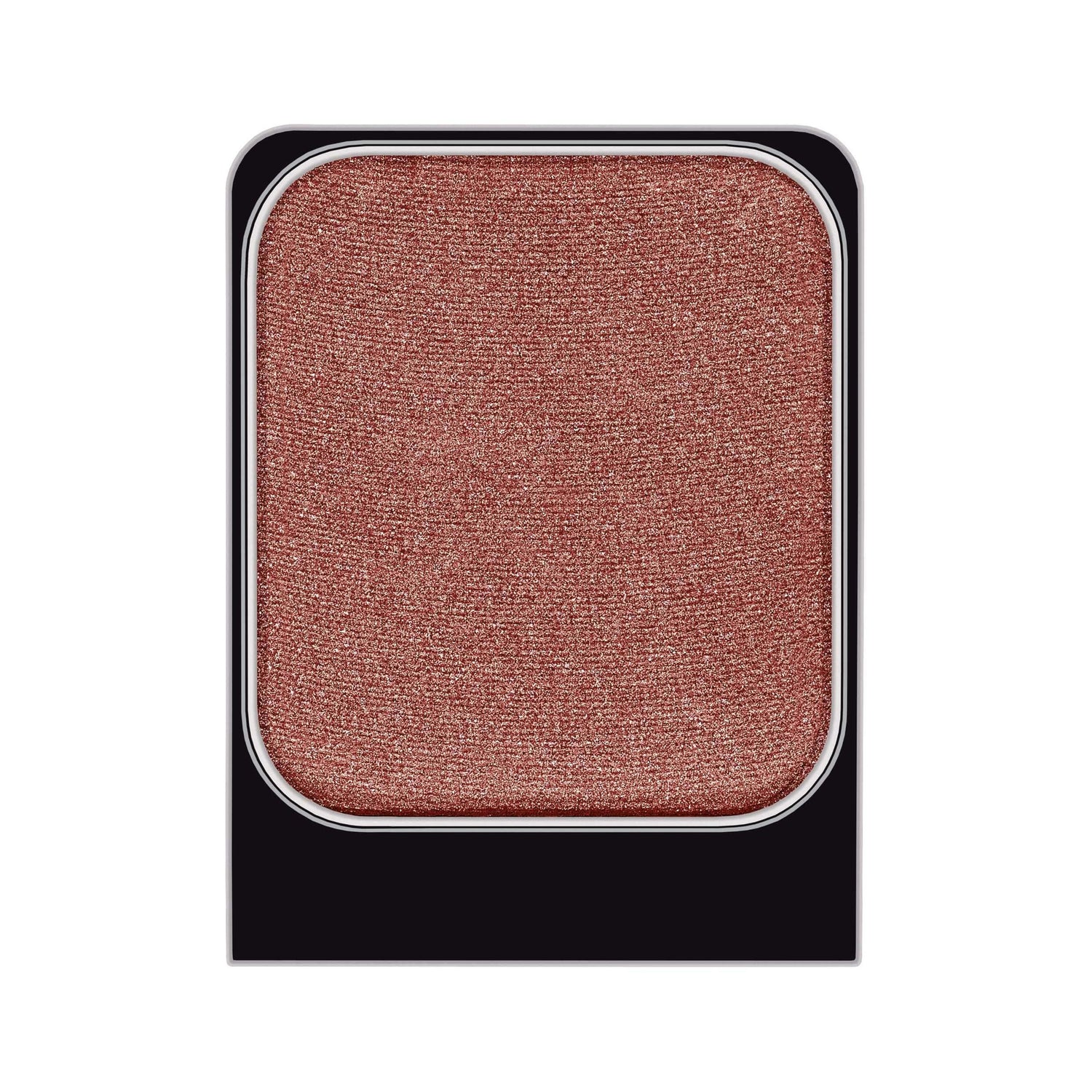 Malu Wilz premium eyeshadow powder in a shimmery copper shade for vibrant eye makeup. Enhances depth and color for any occasion.