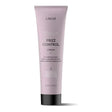 Lakme Teknia Frizz Control Cream tube for smoothing hair strands, hydrating and enhancing shine with ylang-ylang fragrance.