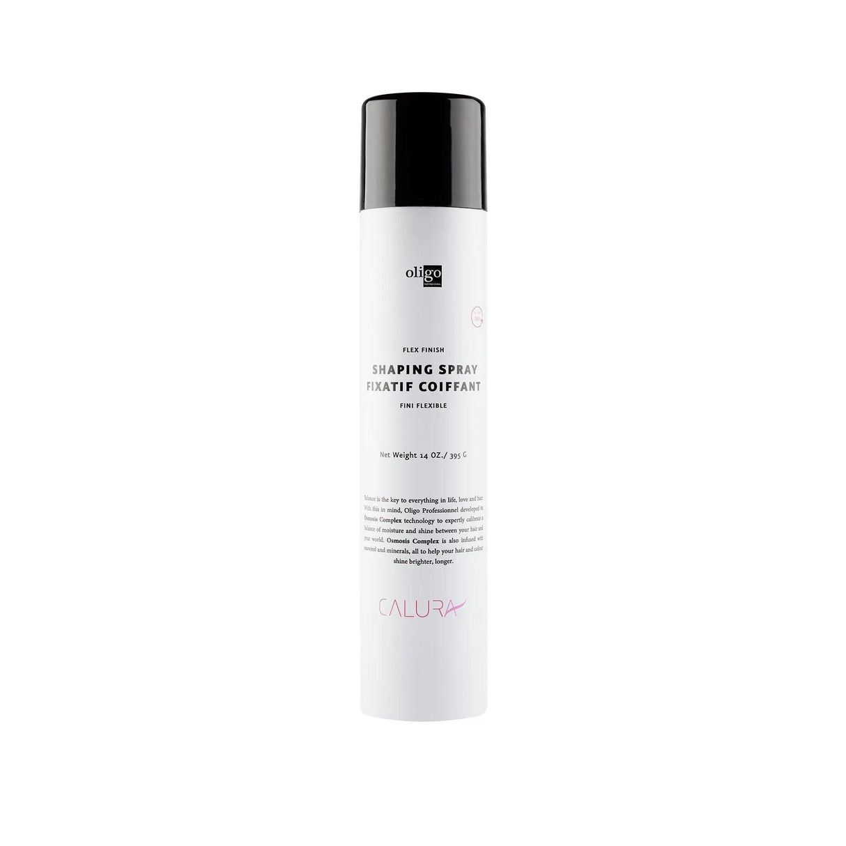 Flex Finish Shaping Spray bottle with Flip 360 technology, vegan and paraben-free for flexible, polished hair styling.
