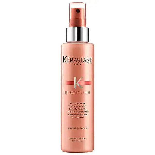 Kerastase Fluidissime Anti Frizz Spray bottle for smoothness and frizz control on unruly hair types.