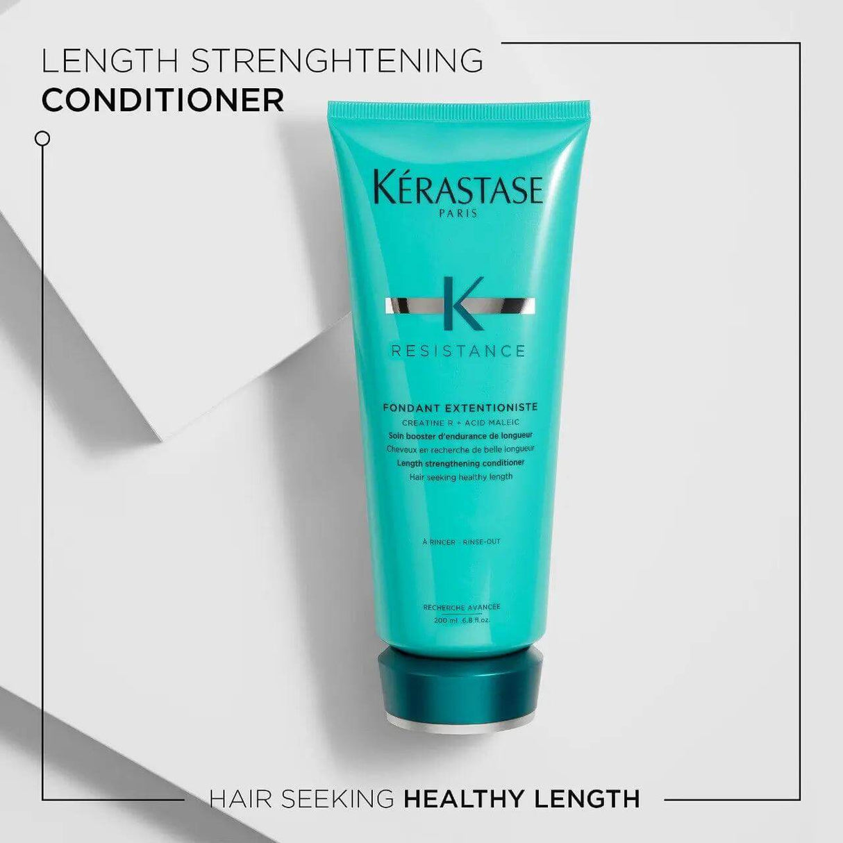 Kérastase Fondant Extentioniste Conditioner for strengthening and hair growth, suitable for all hair types and textures.