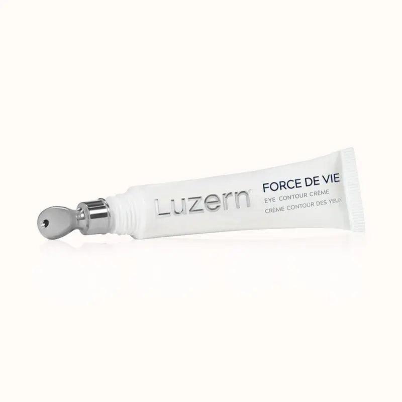 Luzern Force De Vie Eye Contour Creme with applicator for aging signs and hydration.