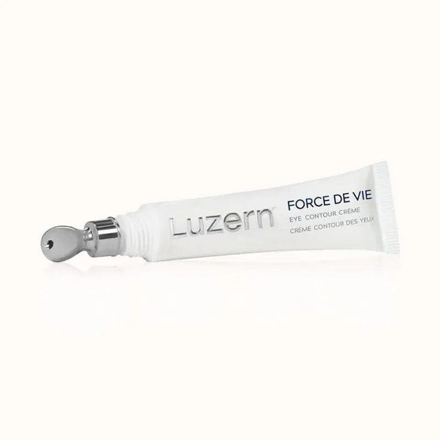 Luzern Force De Vie Eye Contour Creme with applicator for aging signs and hydration.