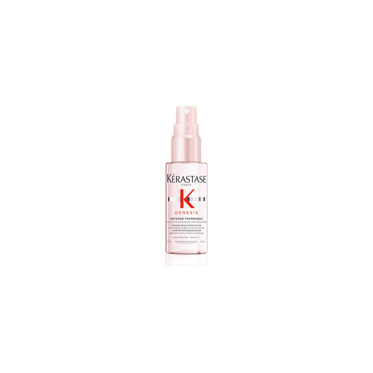 Kérastase Genesis Défense Thermique spray bottle for protecting and nourishing hair against heat damage.