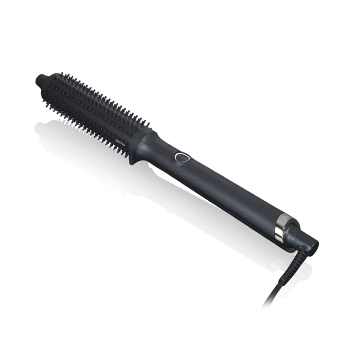Ghd Rise Volumizing Hot Brush with infinity sensor and smooth-touch bristles for lasting hair volume at 365ºF.