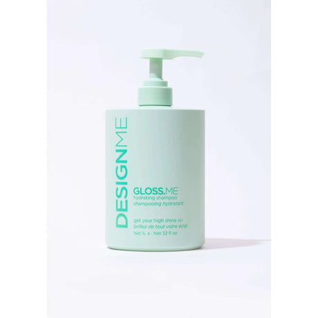 Gloss.Me Hydrating Shampoo Jumbo 32 oz bottle with pump dispenser, sulfate and paraben-free for moisture and shine.