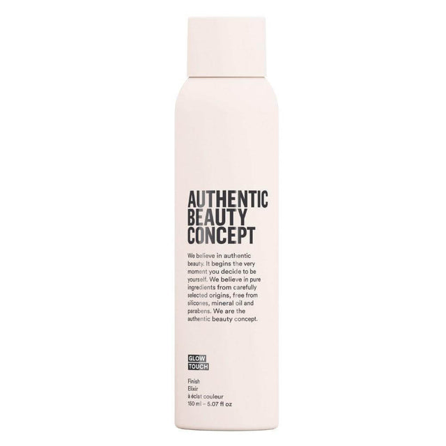 Glow Touch by Authentic Beauty Concept - lightweight mist for shine and softness, silicone-free and vegan-certified bottle.