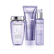 Kérastase Blond Absolu Golden Blonde Hair Set for vibrant, bleached, and gray hair care with Bain Lumière, Cicaplasme, and Cicaflash.