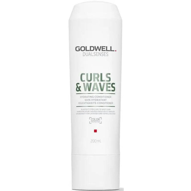 Goldwell Dualsenses Curls & Waves Conditioner for curly hair 200ml, hydrates and softens with microPROtec complex and milk protein.