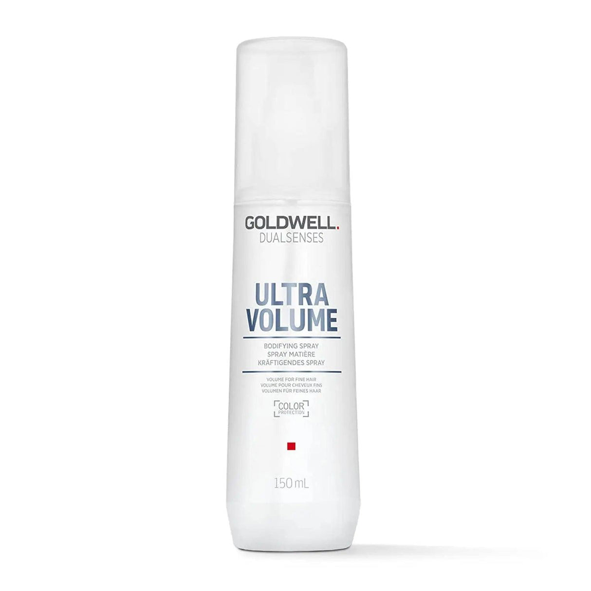 Goldwell Dualsenses Ultra Volume Bodifying Spray bottle, 150 mL, for hair detangling and strengthening, lightweight and volumizing.