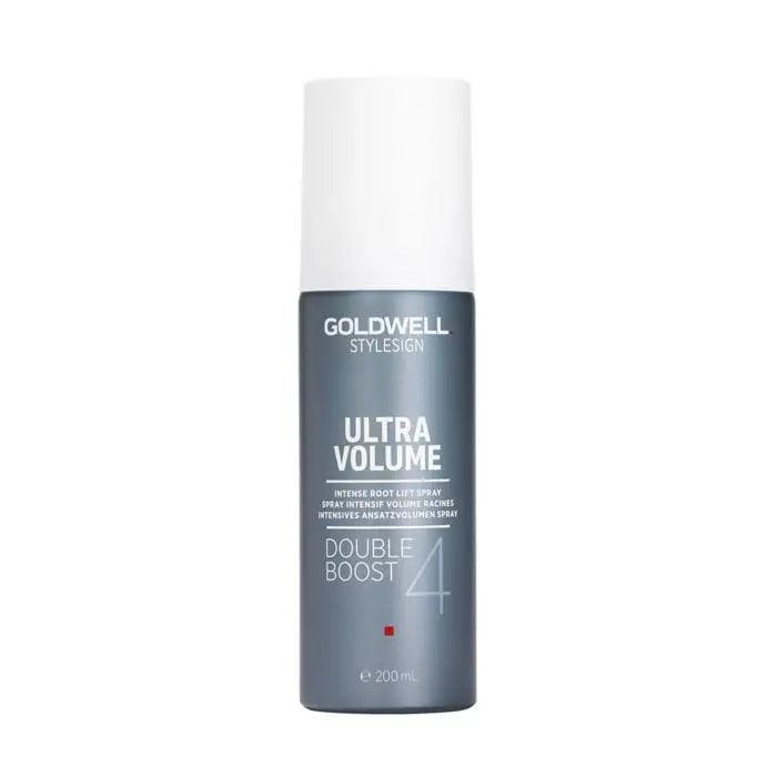 Goldwell Stylesign Ultra Volume Double Boost Root Lift Spray for fine, limp hair, providing instant volume and lift.