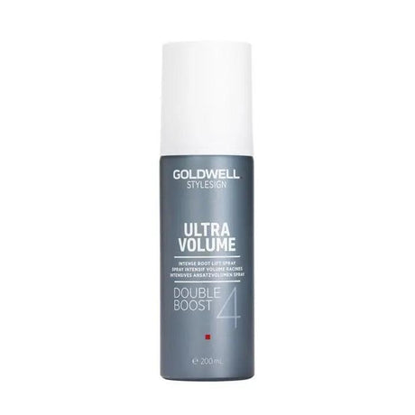 Goldwell Stylesign Ultra Volume Double Boost Root Lift Spray for fine, limp hair, providing instant volume and lift.