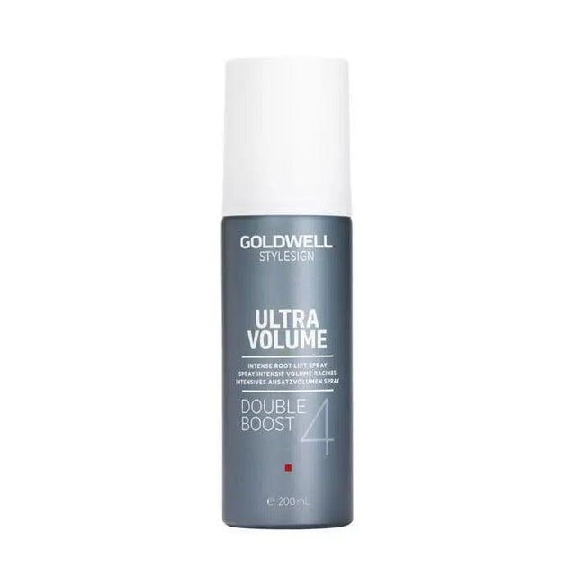 Goldwell Stylesign Ultra Volume Double Boost Root Lift Spray for fine, limp hair, providing instant volume and lift.