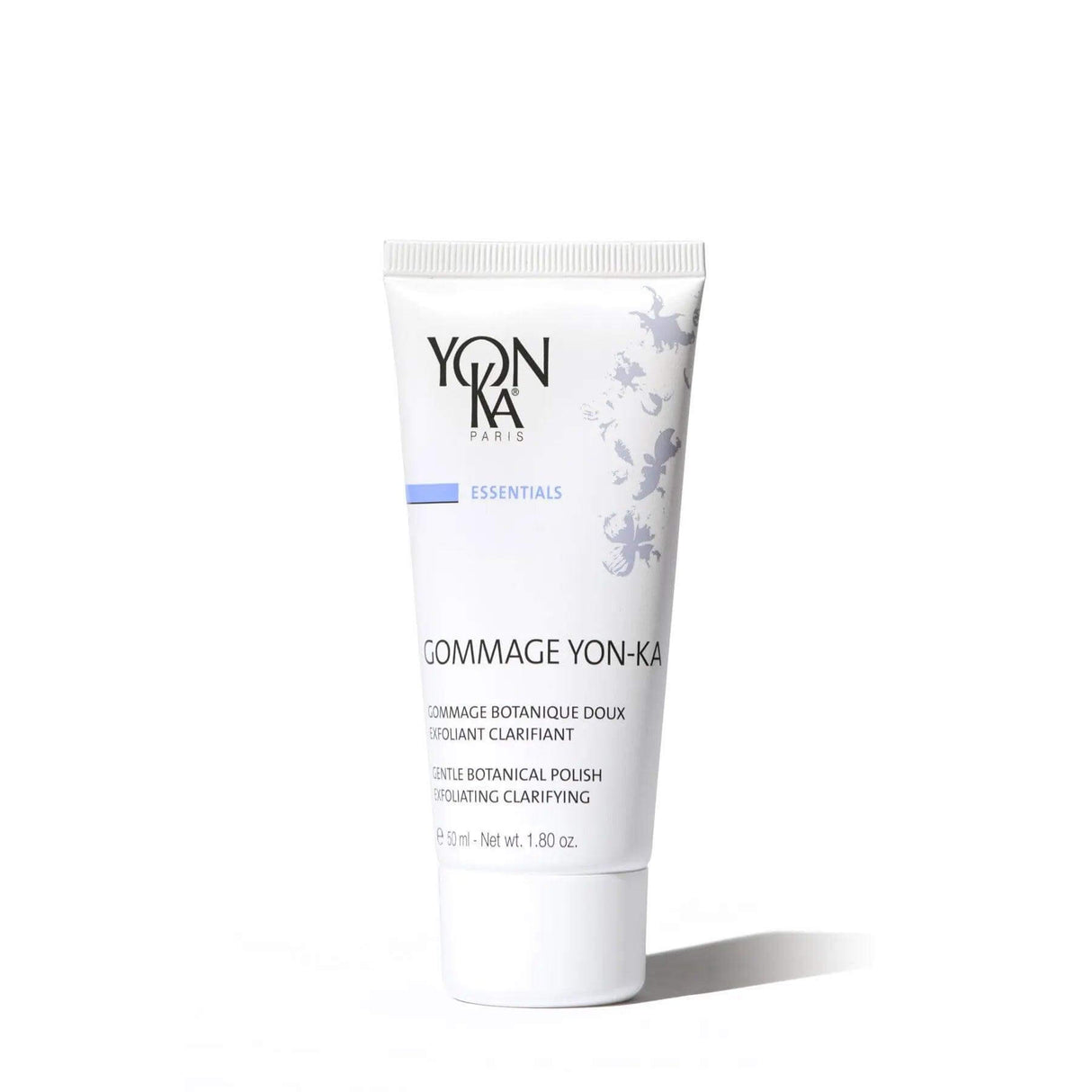 Gommage Yon-Ka exfoliating gel for all skin types, targeting dullness and uneven texture, 1.8 oz tube.