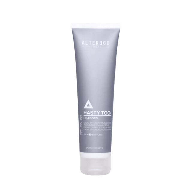 Hasty Too Headged hair product tube for enhancing texture and medium hold in fine hair, 100ml.