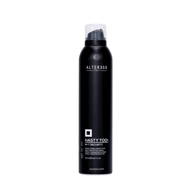 Hi-t Security hair protection spray bottle offering anti-frizz, nourishing and moisturizing benefits for smooth, manageable hair.