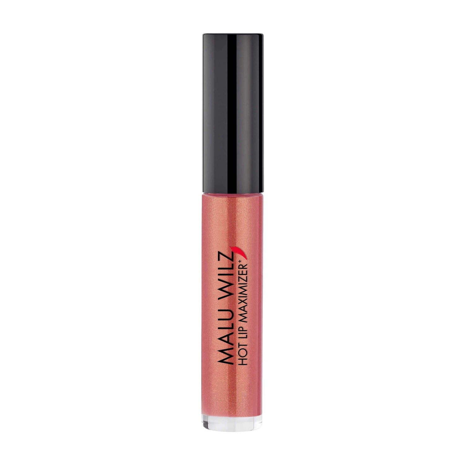 Malu Wilz Hot Lip Maximizer Lip Gloss 5ml in opulent shade, designed to volumize, contour, and plump for fuller, luscious lips.