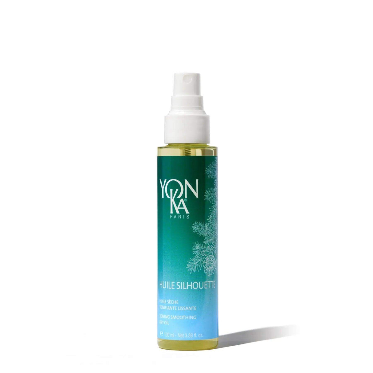 Yonka Huile Silhouette body oil bottle for cellulite on white background