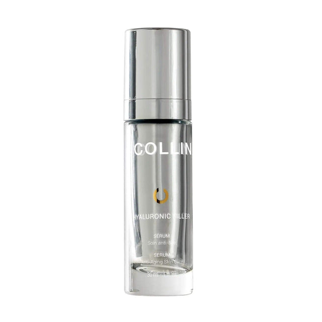 Hyaluronic Filler Serum bottle with advanced 4% H.A. Complex for deep hydration and wrinkle reduction, featuring Cosmetic Drone™ technology.