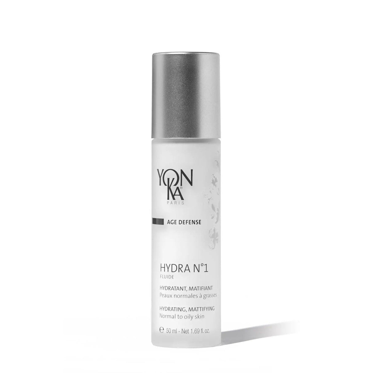 Yonka Hydra N.1 Fluide lightweight hydrating fluid bottle for all skin types; targets dryness for soft, radiant complexion.