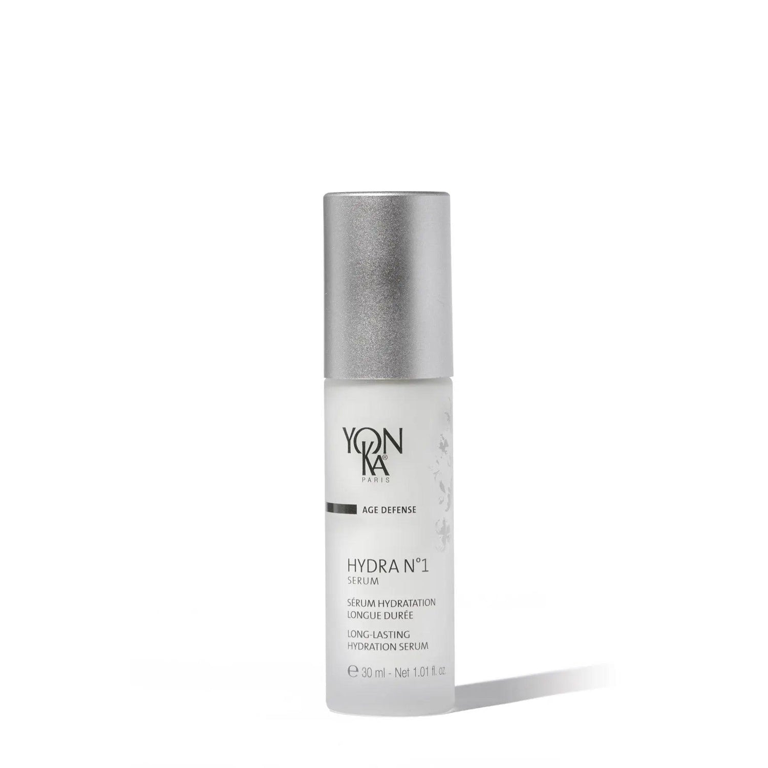 Yonka Hydra N.1 Serum bottle for hydrating and plumping skin, ideal for dehydrated and lackluster skin types.