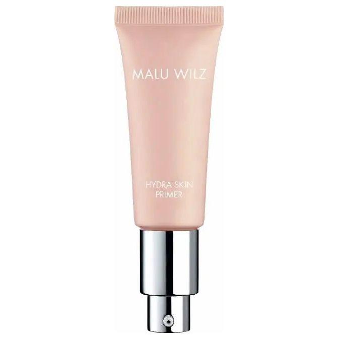 Malu Wilz Hydra Skin Primer 20ml tube for hydrating and smoothing makeup base, enhances makeup longevity, reduces imperfections.