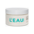 L'EAU Swiss Hydration Body Butter jar for deep skin hydration and elasticity, featuring nourishing cocoa formula.